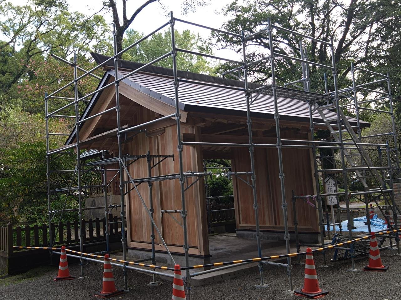 狭野神社屋根工事